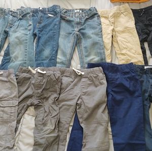 10 pairs size 4T boys pants